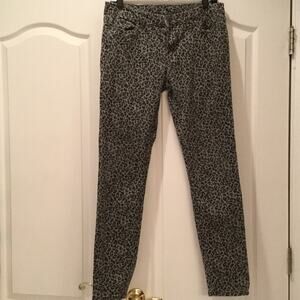 BlankNYC 30 jeans animal print grey black cotton spandex stretch euc